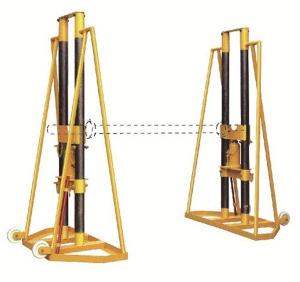 Quality 15T - 20T Cable Handling Equipment / Cable Drum Hydraulic Reel stand for sale