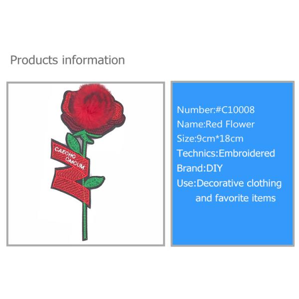 New style embroidery patch, suitable for garment accessories, customized designs/colors are accepted#C10008