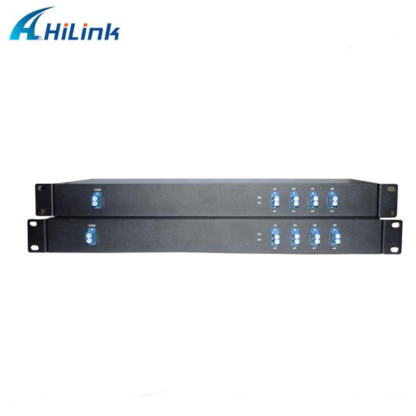 1U Rackmounted 8CH Passive DWDM Device CH43-CH50 Single Fiber LC/UPC
