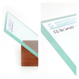 Quality 4.38mm - 25.52mm Clear Laminated Glass Float Glass PVB Laminated Safety Glazing for sale