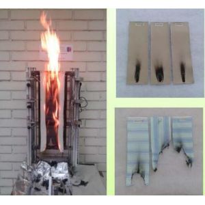 Vertical Flammability Testing Equipment , Textile Testing Instrument With LCD