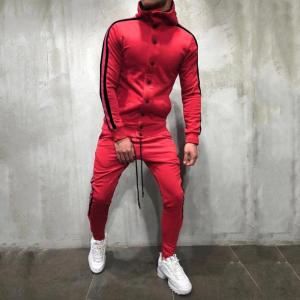 Quality Custom Autumn Fashion Mens Tracksuit Set / Sportswear Hoodies Set for Men for sale
