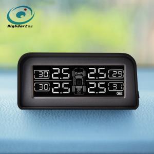 Quality Car TPMS tire pressure monitoring system pressure and temperature alert solar powered LCD display for sale