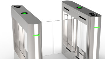 Full Height Speed Gate Turnstile 304 Stainless Steel Security Swing Gate with