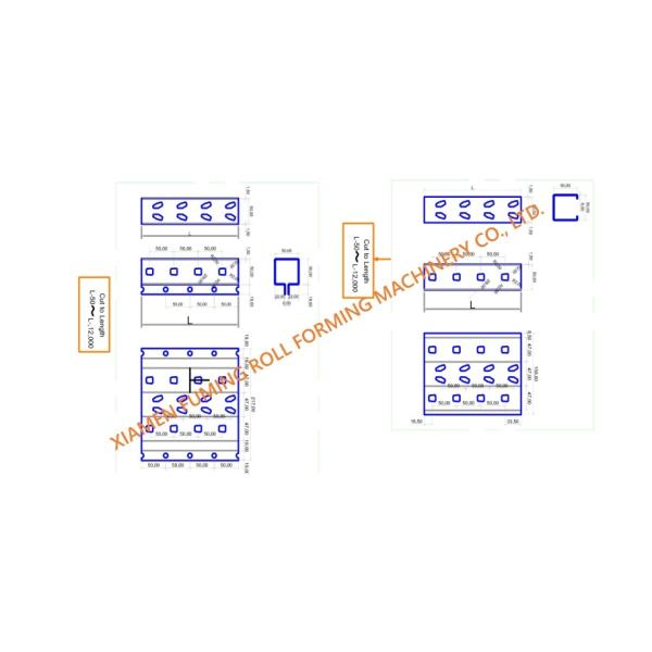 Precise 11KW Upright Racking Roll Forming Machine Hydraulic Cutting System