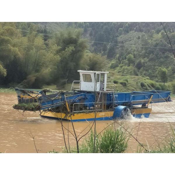 16 Cubic Capacity Aquatic Plant Harvester For River Waterweed Duckweed Harvester 2.1m Width