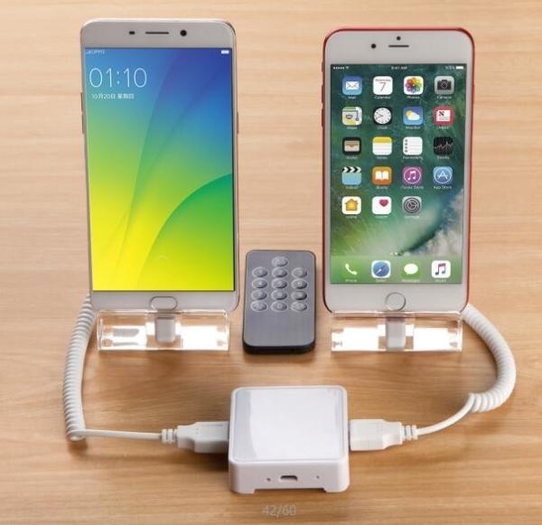 Buy COMER anti-theft 2 port home security alarm display system with charging function at wholesale prices