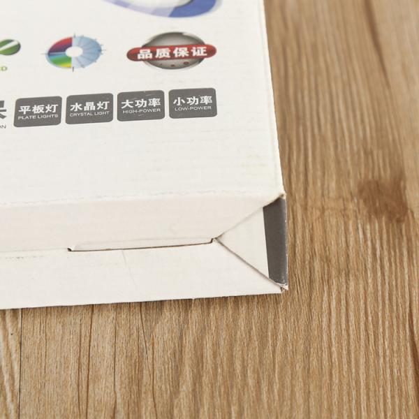 Corrugated Paper Led Lamp Packaging Box , Foldable Bulb Packaging Box