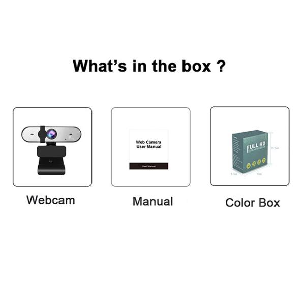 4MP Zoomable USB Camera , 2K Full HD Webcam With Privacy Cover