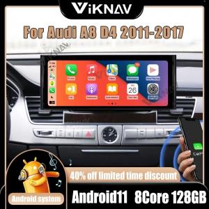 China 12.3 Inch Android Auto Head Unit For 2011-2017 Audi A8 D4 Navigation GPS Multimedia Player Wireless Carplay 4G BT on sale