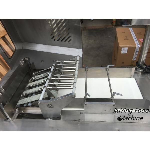 High Precision Steak Portion Frozen Meat Cutter Easy To Clean Capacity 600-800KG/H