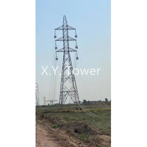 Hot Sale 500KV Multi-circuit Angular Lattice Electrical Transmission Line Steel Tower