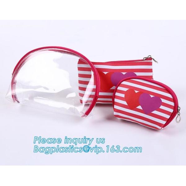 Eco Shopping Bags Toiletry Kits Pvc Zipper Pouch Makeup Cosmetic Travel Organizer Pocket Shoulder Bag