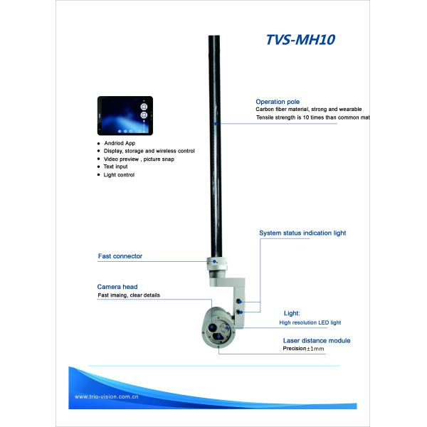 Wireless Control Pole Inspection Camera , Remote Inspection Camera 270 Degree Rotation