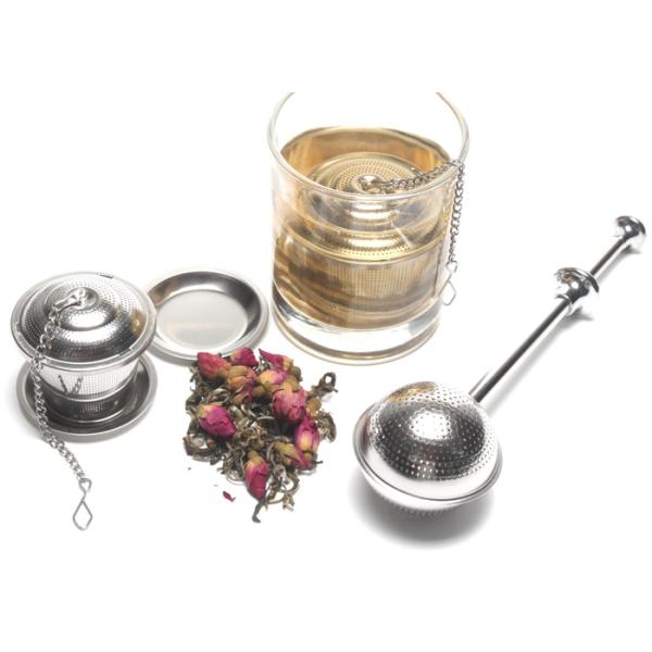 Spring Handle Stainless Steel Tea Infuser Set 3 Picecs 18x5x4.5cm
