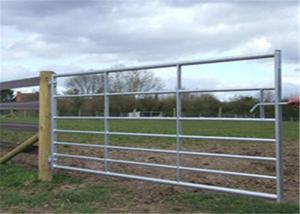 China 1.8mx2.1m US standard Farm fence gate for cattle Farm fence hinge joint farm fence metal corral panels Farmgate on sale