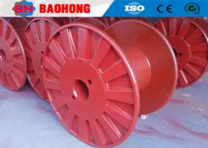 China Industrial Steel Cable Reel , Cable Spool Reel With Single Wall Rimmed Flange on sale