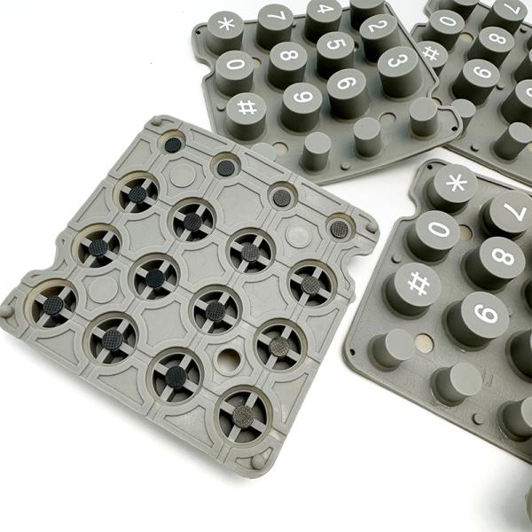 Electronic Remote Control Molding Processing Conductive Carbon Pellet Silicone Rubber Keyboard Button