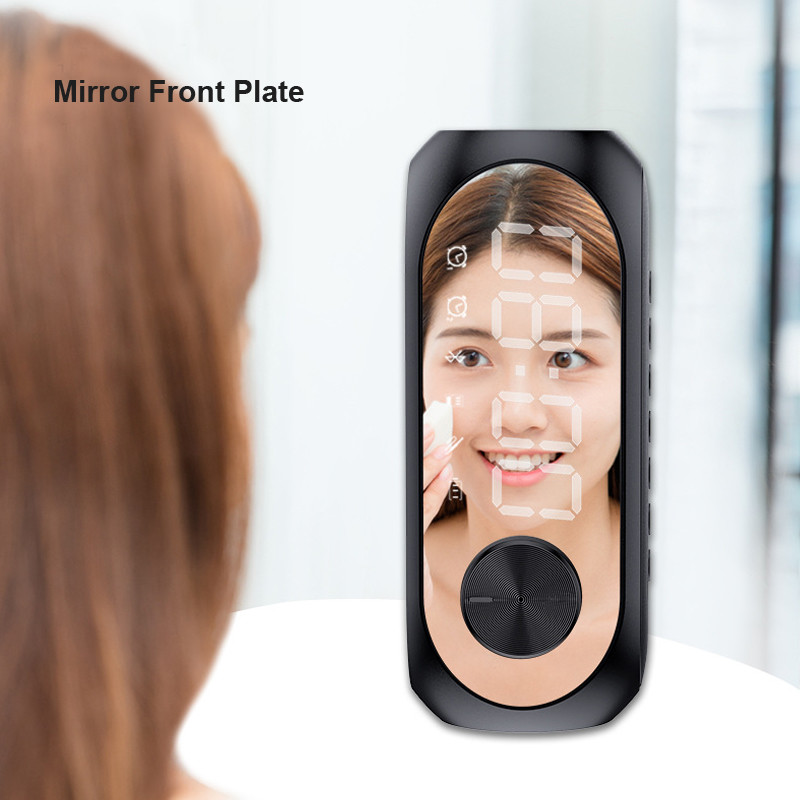 60Hz 10Hours Play Time Wireless Portable Speaker With Clock Led Mirror Plate