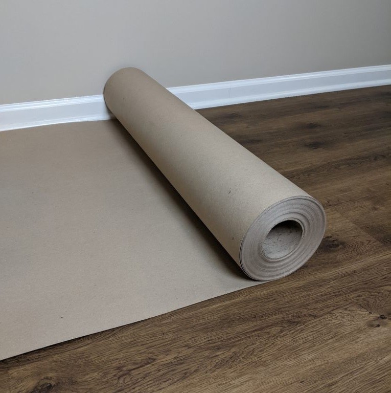 Quality Fluid Resistant Temporary Floor Surface Protection Paper For Construction Projects for sale