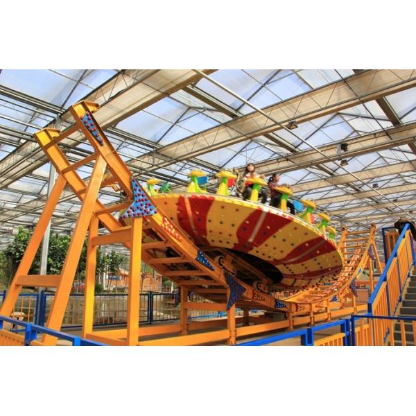 Frp Material Amusement Park Machines , Thrilling Flying Ufo Disko Rides