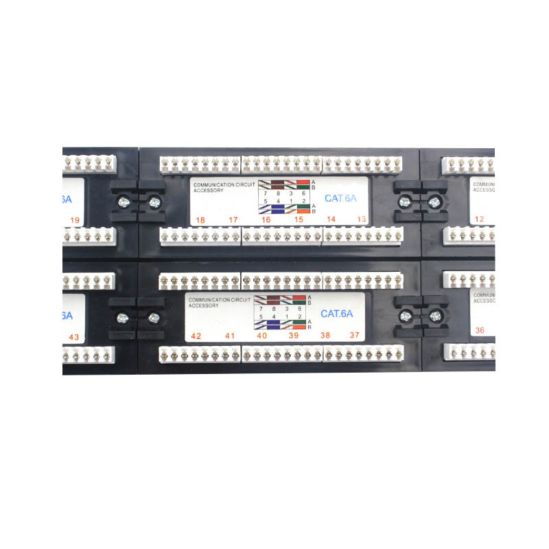 Ethernet Patch Panel RoHS Certified Shielded Rack Mountable Panel with Cable Management