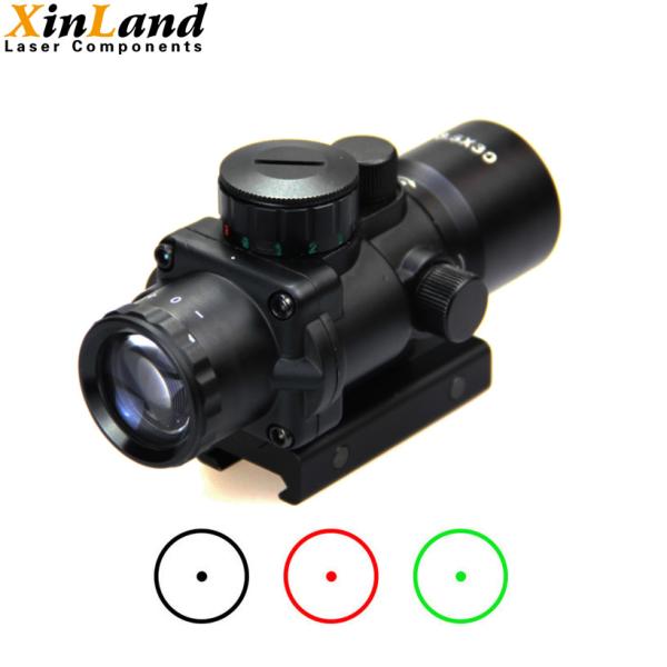 3X Prism Tactical Air Gun Rifles With Flip Up Lens Cover Set Circle Dot Hunting