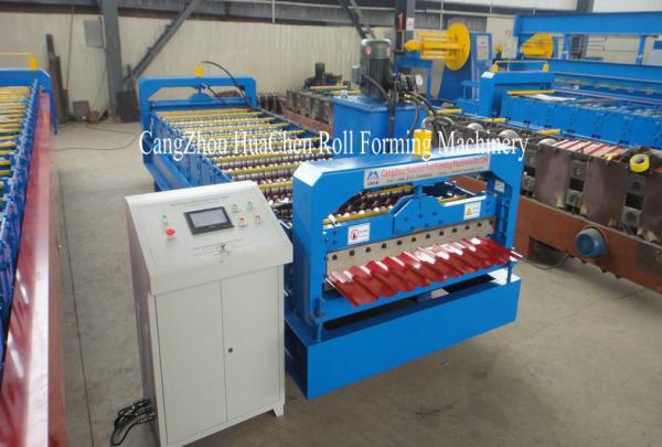 Buy 1.25M Width Metal Profiling Wall Panel Roll Forming Machine With Hydraulic Precut at wholesale prices