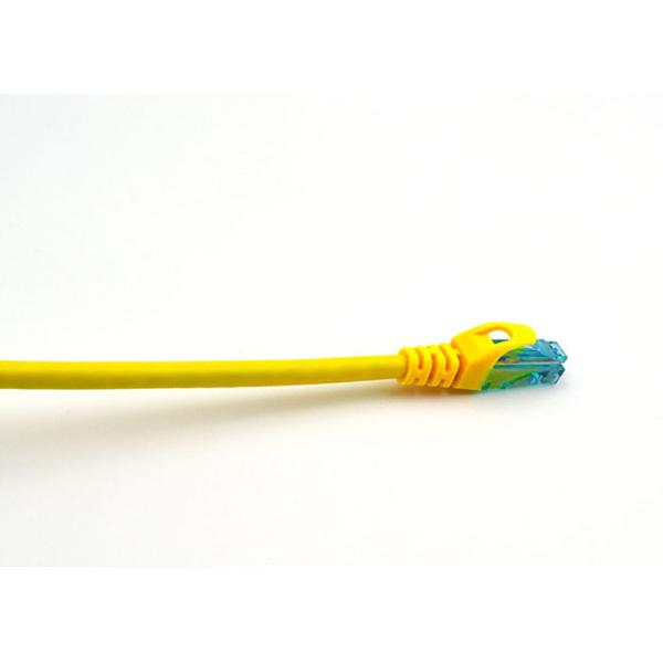 Cat6 Patch Cables UTP 7*0.2mm copper pass fluke with RJ45 Plug yellow