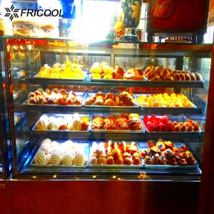 Buy cheap Straight angle showcase sliding door back cake display case cake fridge with CE from wholesalers