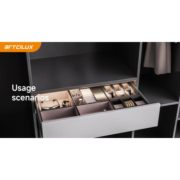 PMMA Shade Type and 30° Beam Angle 7.5W/M Motion Sensor Cabinet Strip Light for Cabinet Illumination