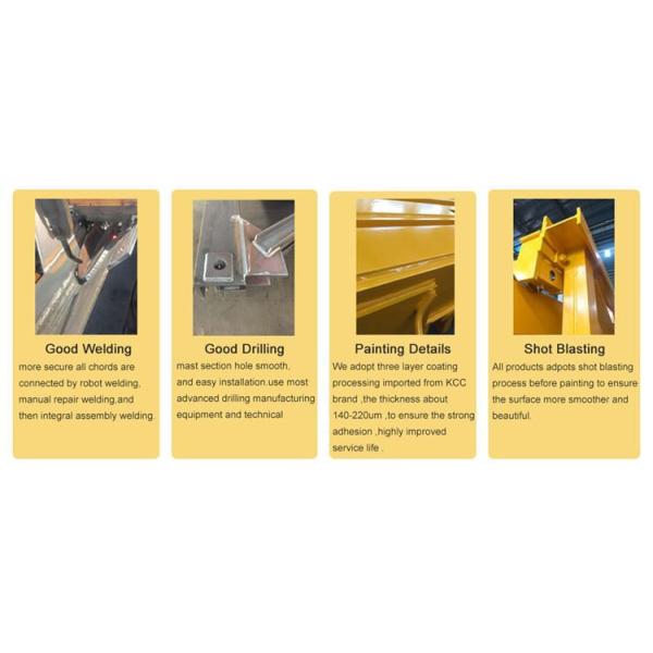 6.Our products advantage ZTT176 Flattop Tower Crane 10t Capacity 65m Jib Length 1.5t Tip Load Hoisting Equipment