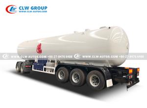 Quality Horizontal Cylindrical 250 PSI LPG Industrial Gas Tank Trailer 49600liter for sale