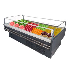 Quality Dynamic Cooling Fruit Display Fridge Multideck Open Chiller For Supermarket for sale