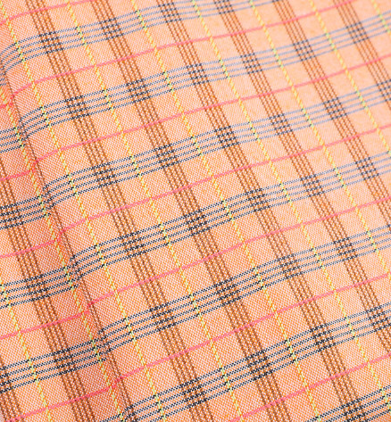 220 GSM Yarn Dyed Fabrics 87% Polyester 10% Viscose 3% Spandex Check Fabrics