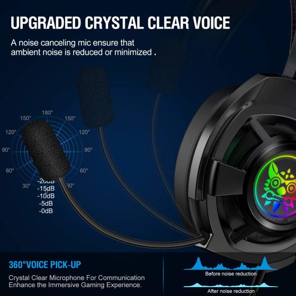 100mA 117dB 2.2m Onikuma M190 USB Gaming Headset