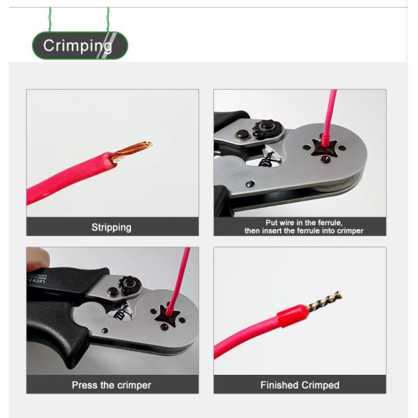 VE0508 0.5mm² Insulated Cord Wire End Ferrules Terminal Boots Lace Copper Ferrule Wire Crimp
