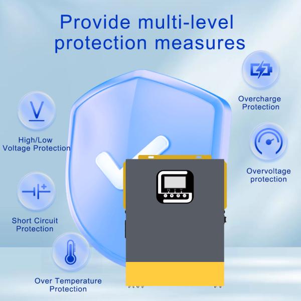 Overload Protection 1.5KVA 1500W Solar Inverter Inbuilt 40A MPPT Charge Controller