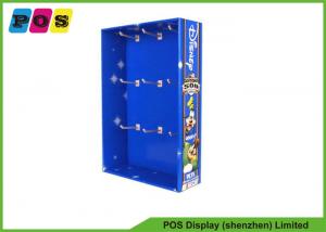 China Custom Cardboard Pegboard Stand Display , Corrugated Pop Displays For Toys Promotion SK001 on sale