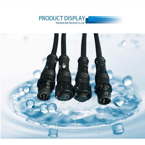 4pin Automotive Electrical M12 Metal Nut Circular 2 3 5 6 7 8pin Cable Waterproof Connector