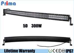 Quality Shatterproof Lenses 52 Inch Curved Light Bar , 27000lumens 5D 300w LED Light Bar for sale