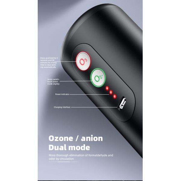 Homefish OEM Car Air Purifier UV Ozone New Ionic Portable Ionizer Ozone Generator Air Purifier for Car Usb Home Appliances