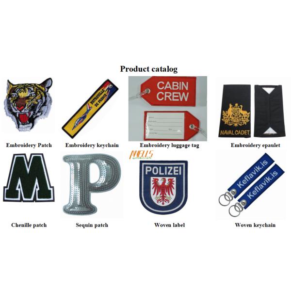 Durable Custom Woven Patches No Minimum Text Logo For Cloths