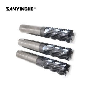 Quality Solid Carbide 3 Flute Roughing End Mills CNC Flat Milling Cutter Router Bits Threaded Mills Cutting Tools for sale