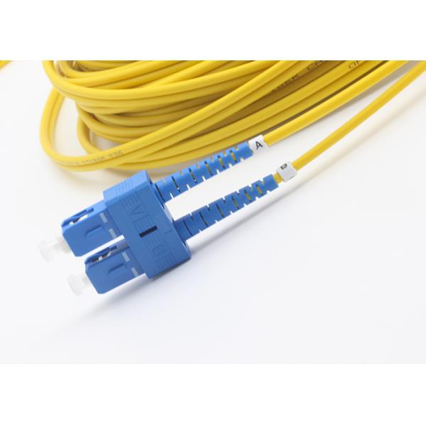 9 / 125μM Fiber Optic Patch Cables , 2.0mm Jacket OD Optical Patch Cord SC - E2000