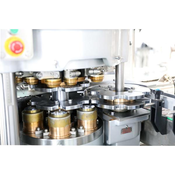 Soft Drink Wine Beer Canning Filling Machine With 12 Filling Heads