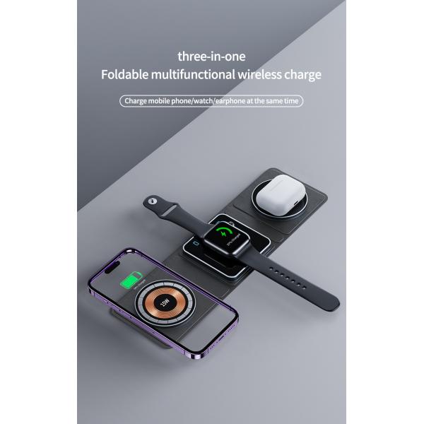 USB-C Input Port Wireless Charging Pad With 2W Max Watch Charging Power