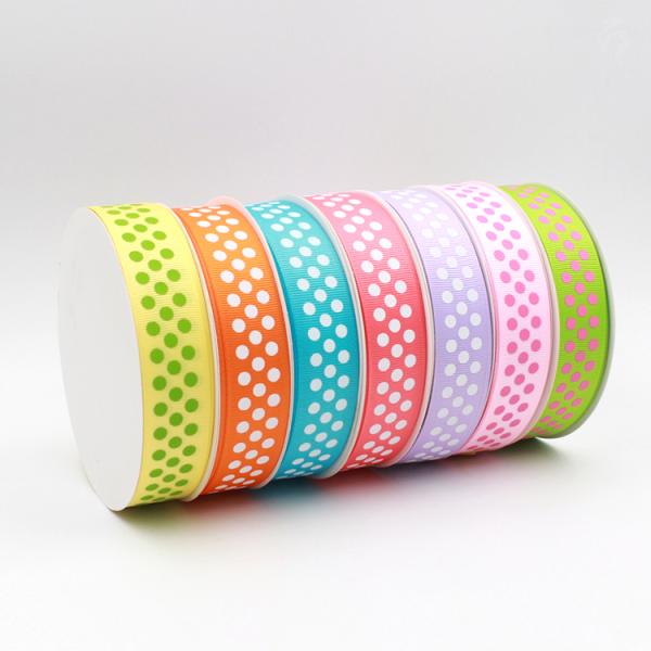 logo dot printed ribbon silk screen