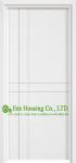 China 40mm Thickness White Color Timber Veneer Wood Door With Lever Handle, Door Wood Interior for sale