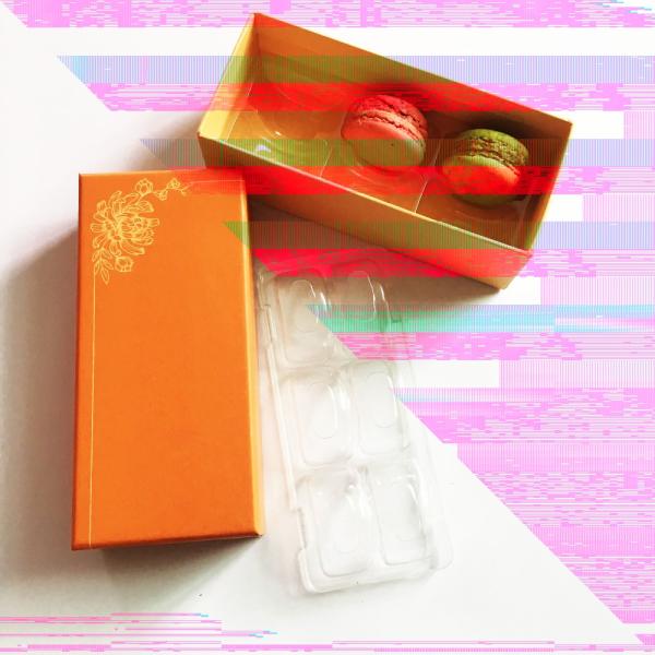 Hot selling long macaron holder custom printing cardboard box with high quality